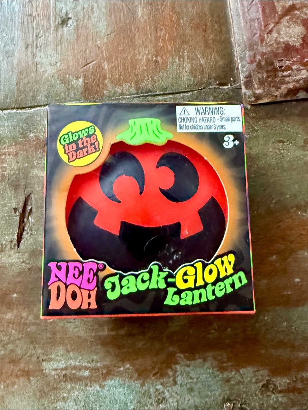 NIB Authentic NeeDoh Jack-Glow Pumpkin Squishy— Orange!!